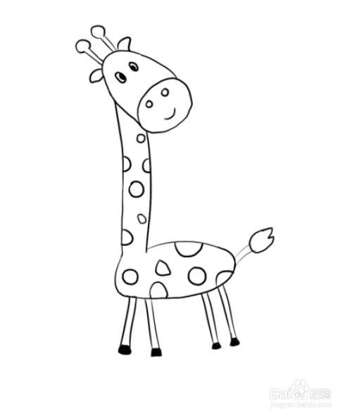 长颈鹿简笔画可爱 长颈鹿简笔画可爱图片