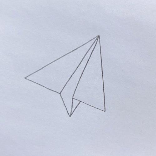 纸飞机画法简笔画 儿童简笔画飞机