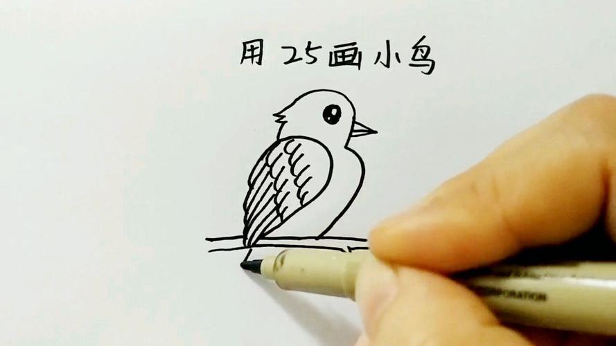 简笔小鸟怎么画简单又好看 简笔小鸟怎么画简单又好看飞起的样子