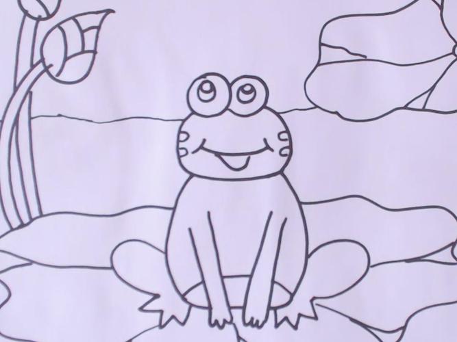 青蛙的简笔画图片