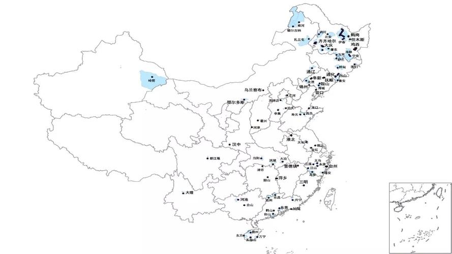 中国地图简笔画儿童简笔画