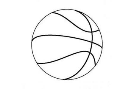 简笔画篮球 简笔画篮球框
