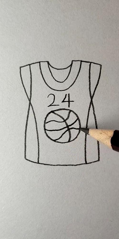 篮球衣简笔画
