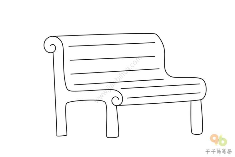 长椅简笔画 公共长椅简笔画