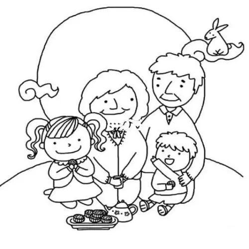 关于中秋节的简笔画 关于中秋节的简笔画图片