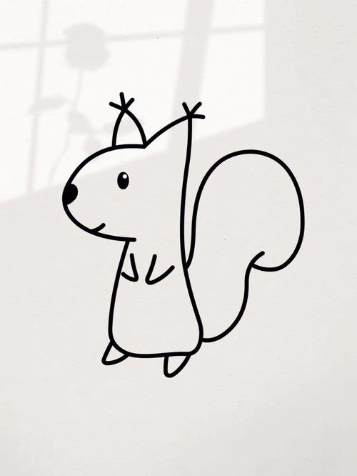 松鼠简笔画可爱 松鼠简笔画可爱又简单