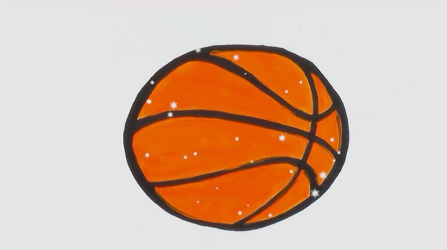 篮球简笔画彩色 篮球简笔画彩色男孩