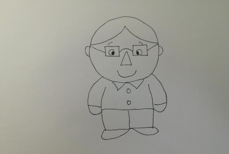 怎么画胖爸爸的简笔画图片