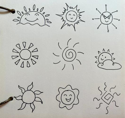 太阳的画法简笔画 太阳的画法简笔画图片