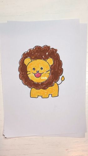 狮子图片简笔画 狮子图片简笔画涂色