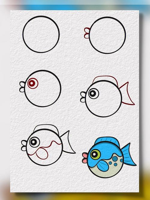 简笔画小鱼的画法 简笔画小鱼的画法最简单图片