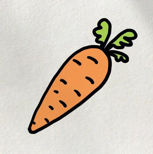 简笔画胡萝卜的画法