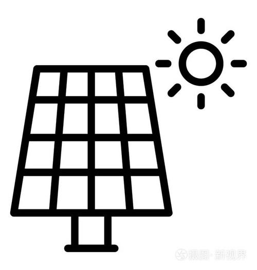 太阳能板简笔画