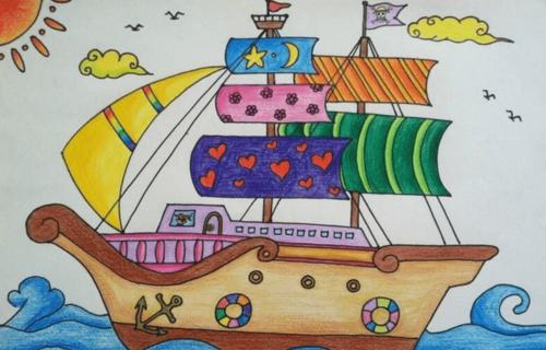 船的图片大全儿童画