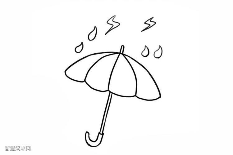 伞的简笔画 伞的简笔画图片