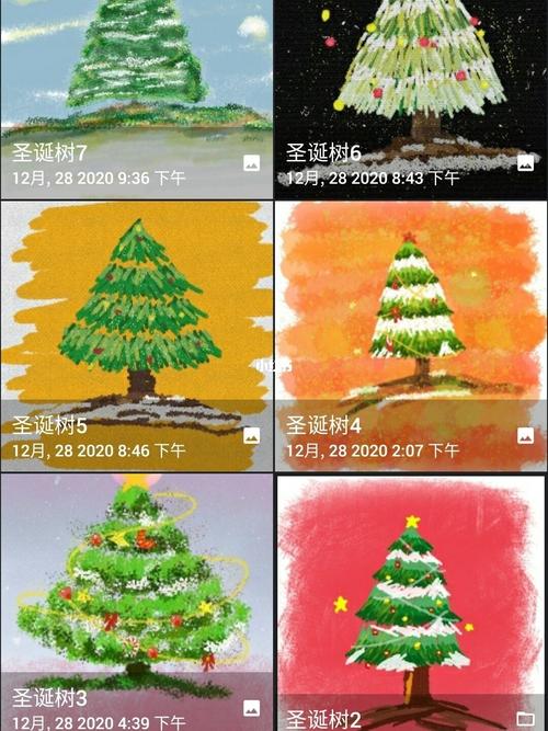圣诞树画画 圣诞树画画图片