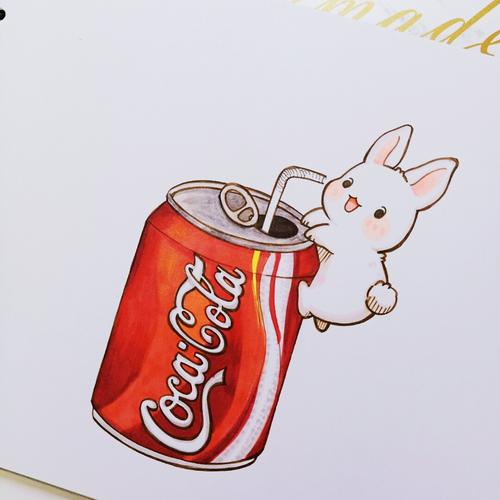 可口可乐的画法图片