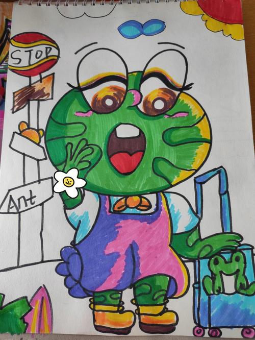 青蛙简笔画儿童画 