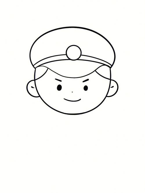 警察儿童简笔画 警察儿童简笔画彩色