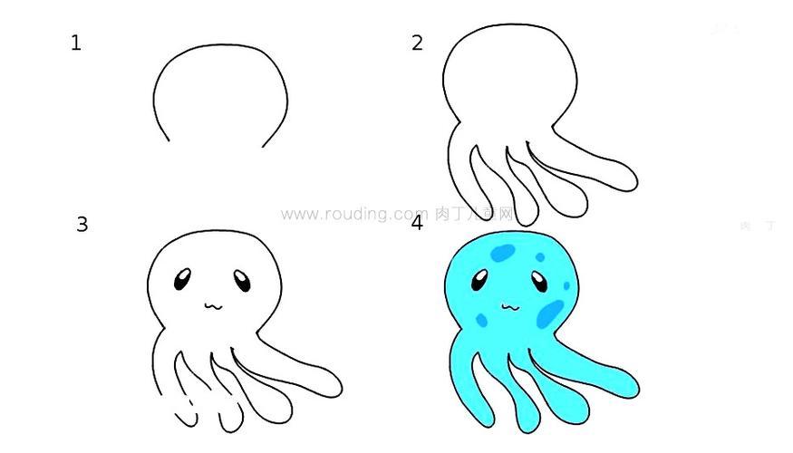 可爱小章鱼简笔画