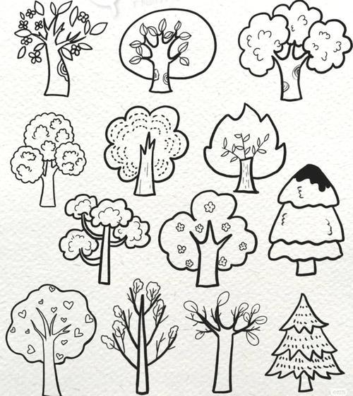 十种树木简笔画