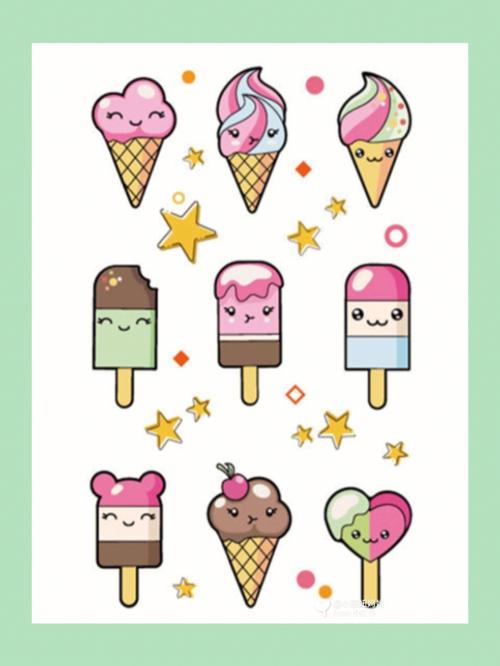 冰淇淋图片简笔画 冰淇淋图片简笔画彩色