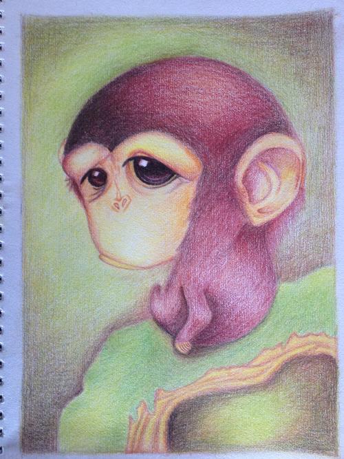 猴子素描画 猴子素描画简单图片