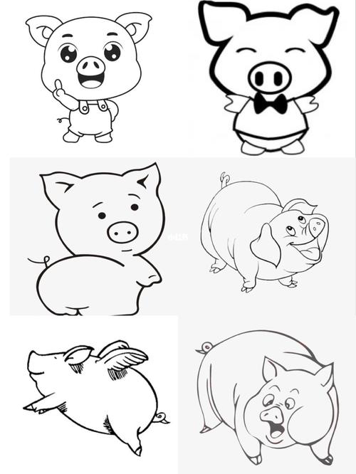 猪的简笔画怎么画