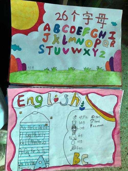 三年级英语字母手抄报简单又漂亮