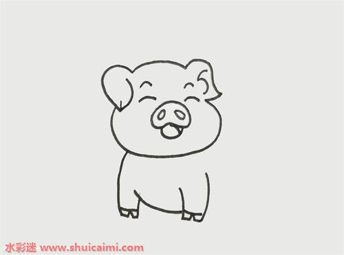 猪的简笔画简单又好看 猪的简笔画简单又好看多了一21000