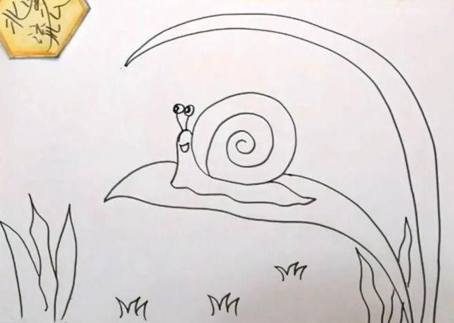 蜗牛简笔画 蜗牛简笔画儿童画