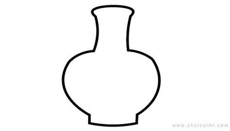 古代花瓶简笔画