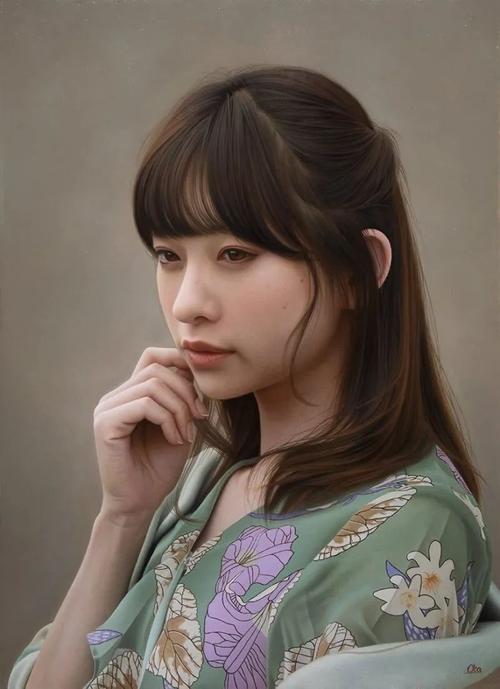 日本超写实绘画人像 日本超写实素描
