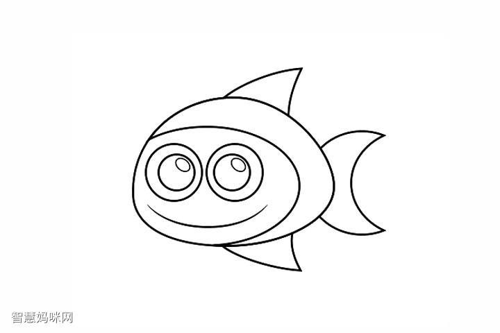 鱼的画法简笔画图片 鱼的画法简笔画图片简单