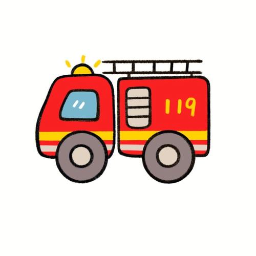 消防车画法简笔画