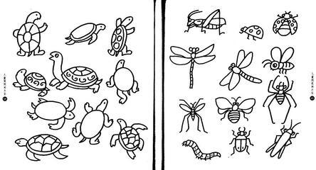 儿童昆虫简笔画大全图片