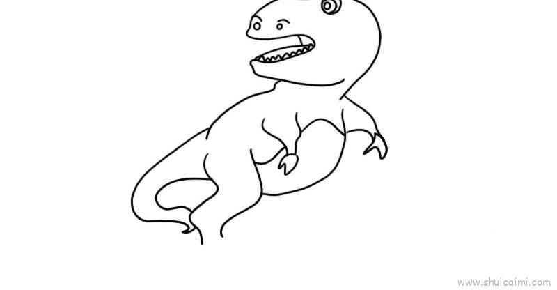 恐龙儿童画简笔画 恐龙儿童画简笔画霸王龙