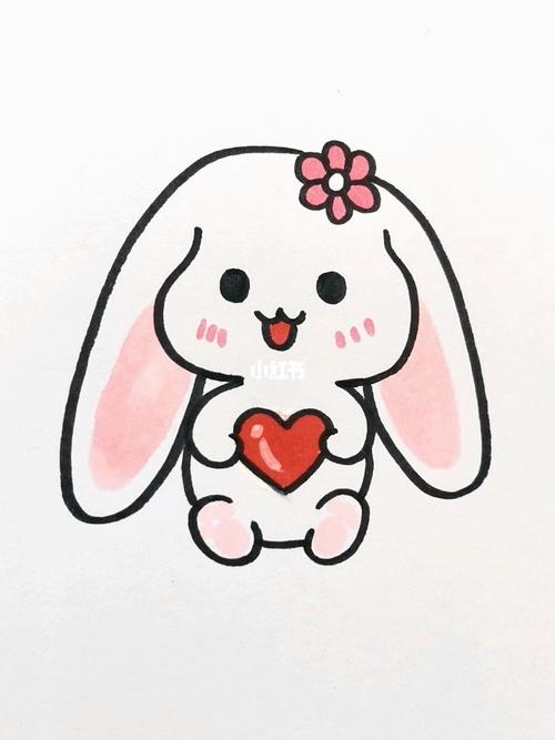 小兔子简笔画可爱又简单