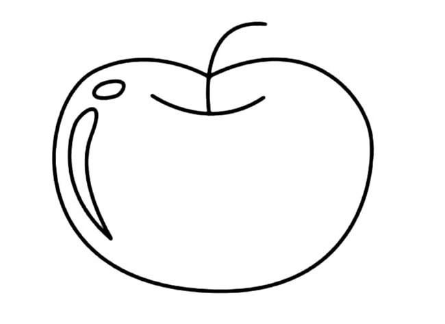 苹果简笔画法 苹果简笔画法儿童