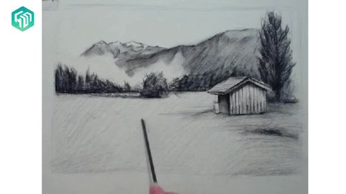 风景画铅笔画 风景画铅笔画简单黑白