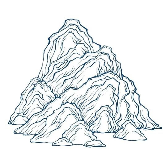山怎么画简单图片