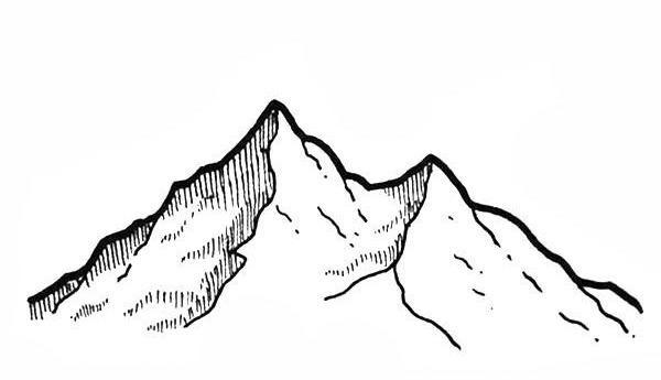 山的简笔画怎么画既简单又漂亮