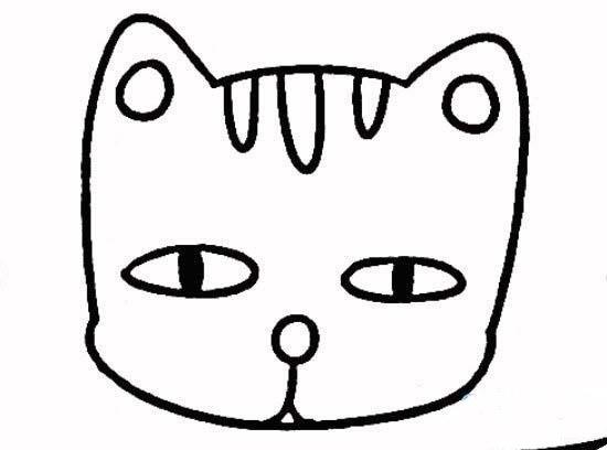 猫猫头简笔画