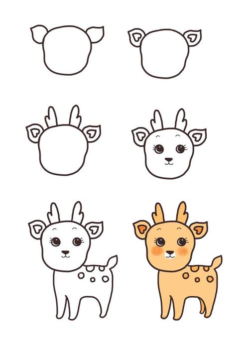 教孩子画画简单小动物图片