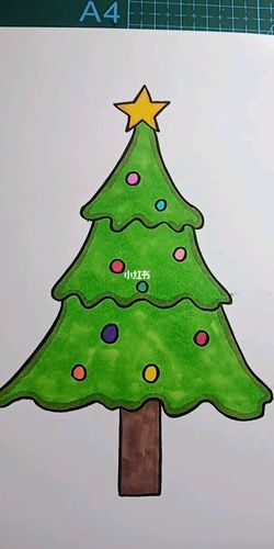 绘画圣诞树图片 圣诞树的绘画