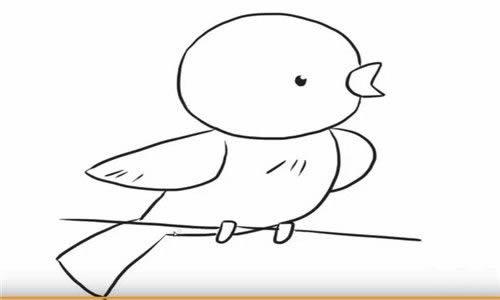 如何画鸟简笔画步骤 如何画鸟简笔画步骤图