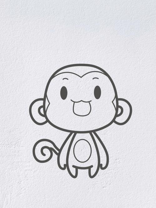 如何画猴子简笔画 如何画猴子简笔画图片大全