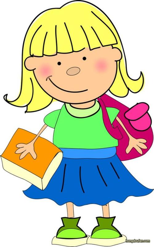 背着书包的小女孩简笔画 背着书包的小女孩简笔画动漫