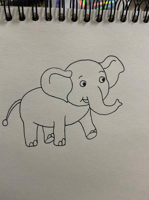 大象卡通简笔画