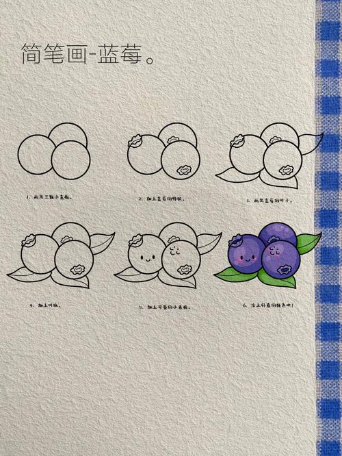 蓝莓怎么画简笔画 蓝莓怎么画简笔画可爱